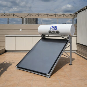 Flat-panel integrated solar water heater, capacity 80-300 liters, customizable.